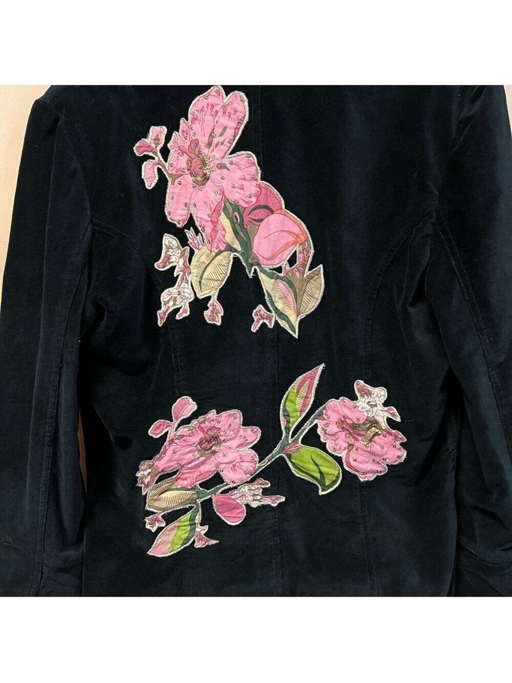 French Velvet Vintage Jacket - Picture 5 of 9
